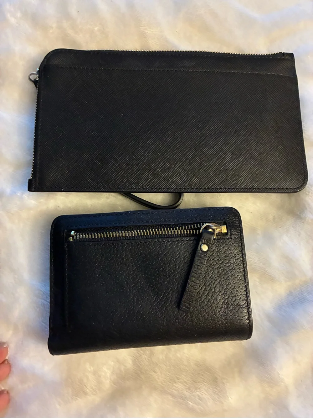 kate spade Black Pebbled Leather Hobo with Matching Wallets